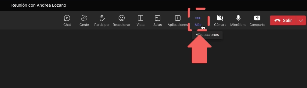 Herramientas para videollamadas en Microsoft Teams